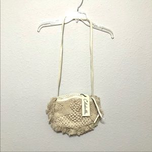 Nwt cleobella macrame crossbody bag